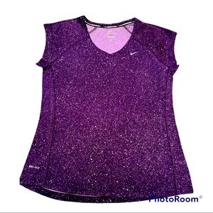 Nike Dri-Fit Cosmic Purple Running Shirt